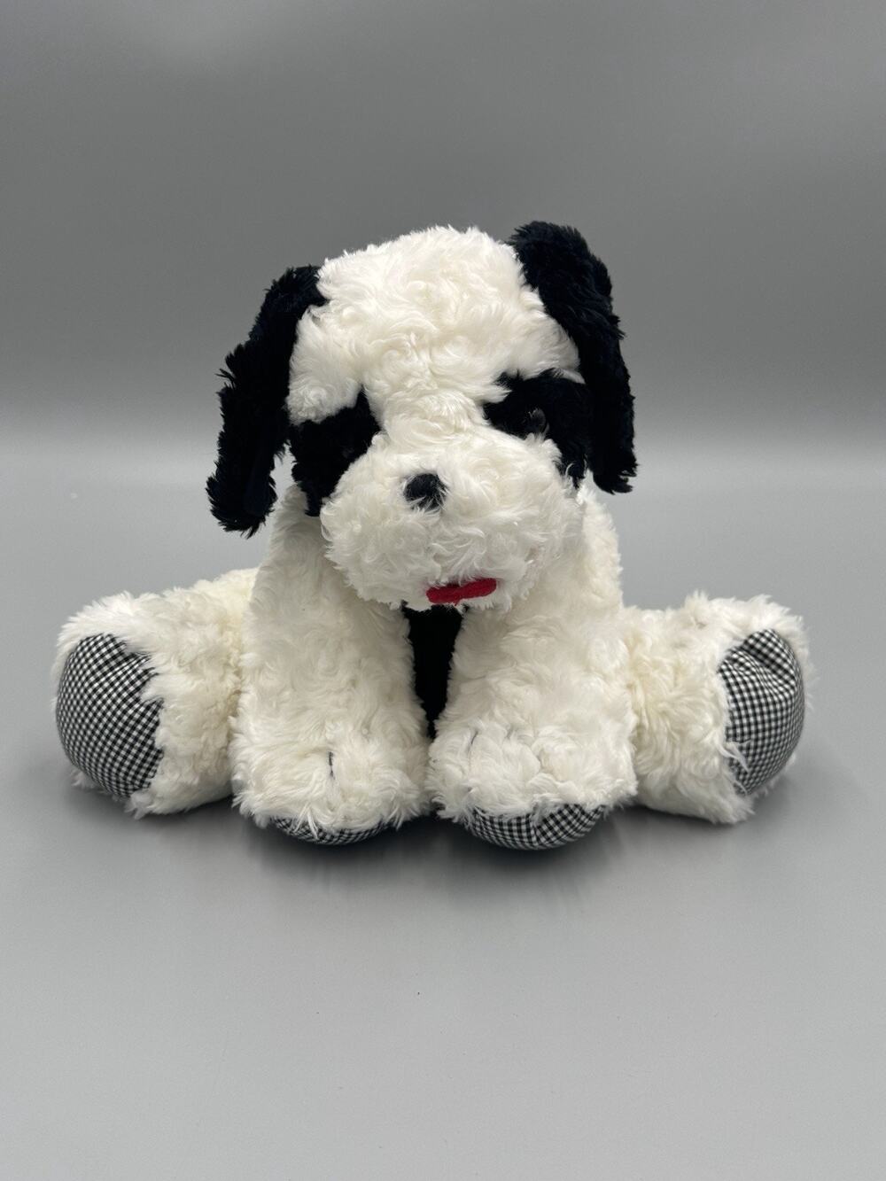 Vintage Big Dogs Black & White St Bernard Beanbag Plush 10β Stuffed Animal